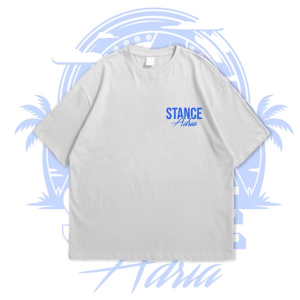 T shirt White Blue (Wheel)